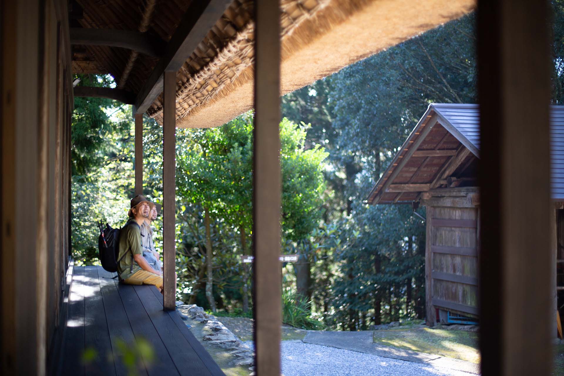 小林家が馬と歩いた尾根の道